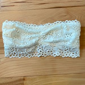 Aerie strapless bralette ivory